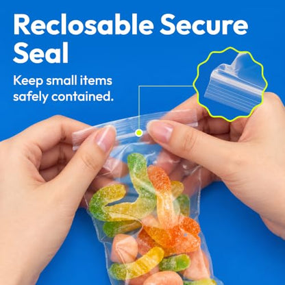 400Pcs 3x4 Inch Clear Plastic Zip Bags, 2Mil Thick - size: 3x4 Inch (Pack of 400)