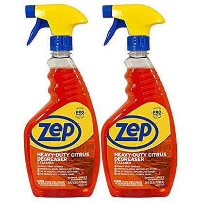 Zep Heavy-Duty Citrus Degreaser and Cleaner - 24 oz (Case of 2) - size: 24 Fl Oz (Pack of 2)