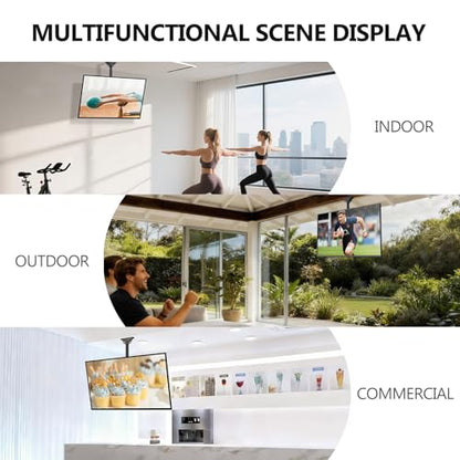 WALI Ceiling TV Mount for Most 26-65 inch LCD LED 4K TVs, up to 110 lbs - color: Black (400x400mm), size: 2.5 feet