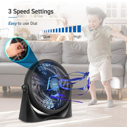 Commercial Cool 16 Inch High Velocity Floor Fan, Black, CFF16B - size: 16 Inch Black Velocity Floor Fan