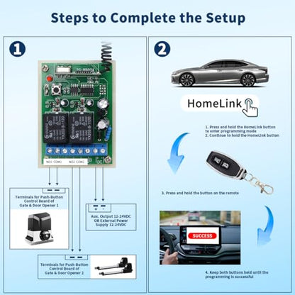 TOPENS HLR01 HomeLink Remote Control Kit