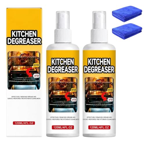 2PCS Spray Grill Cleaner,Kitchen Degreaser Spray For Grill & Oven