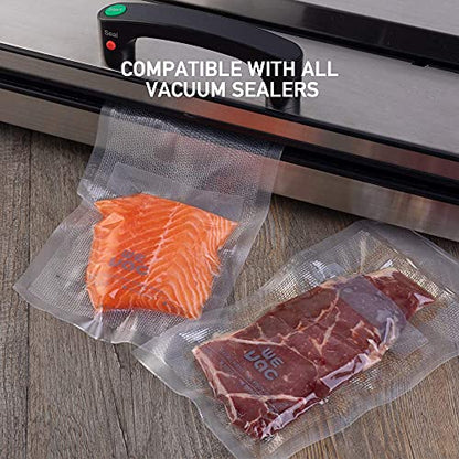 Wevac 8” x 12” 200 Count Food Vacuum Sealer Bags Keeper, PreCut Quart, Ideal for Food Saver, BPA Free, Commercial Grade, Great for storage, meal prep and Sous Vide (Pack of 2) - size: 8" x 12" 200 count (Pack of 2)