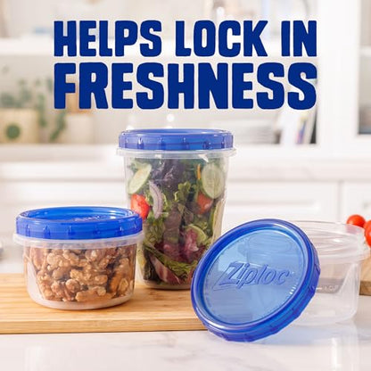 Ziploc Twist N Loc Leak-Proof Food Storage Containers, Small, 9 Count