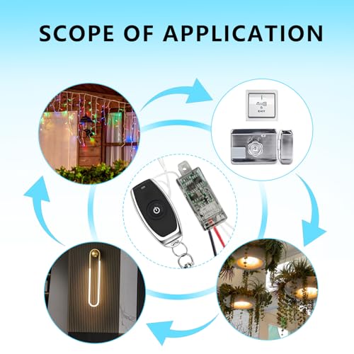 12V Wireless Switch,Dry Contact Remote Switch,with 2A Relay. - size: Dry Contact 12V 2A Remote Switch