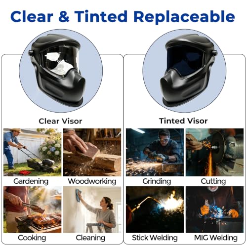 PHOENISING THE FORCE Anti-Fog Face Shield Grinding Work Tinted Lens Mask