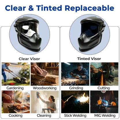 PHOENISING THE FORCE Anti-Fog Face Shield Grinding Work Tinted Lens Mask