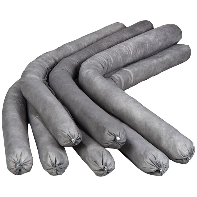 Universal Sorbent Flake Socks Spill Containment 3" Absorbent Socks, 40 Pack - size: Pack of 40