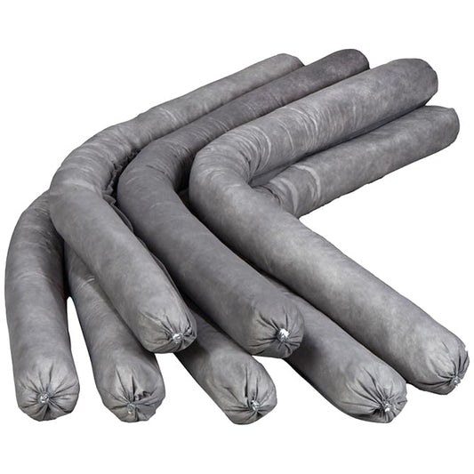 Universal Sorbent Flake Socks Spill Containment 3" Absorbent Socks, 40 Pack - size: Pack of 40