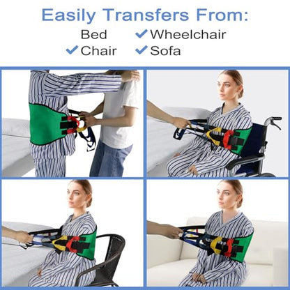 Transfer Sling, Transfer Belt for Elderly, Gait Belts for Seniors - color: Green 1