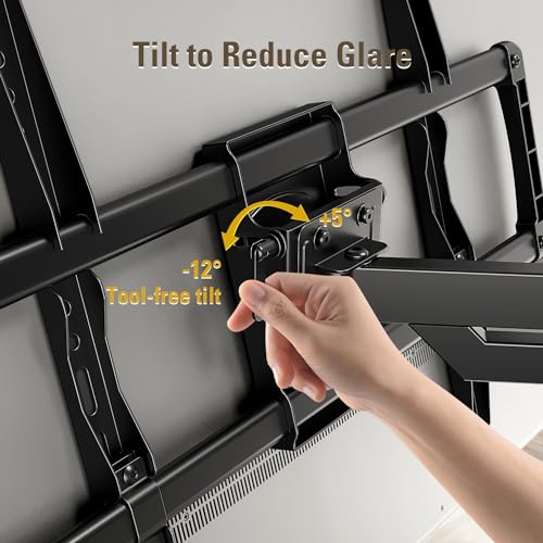 Mounting Dream Long Arm TV Wall Mount for Most 37-75 Inch TVs up to 100lbs - size: For 37"-75" TV, 24" Studs