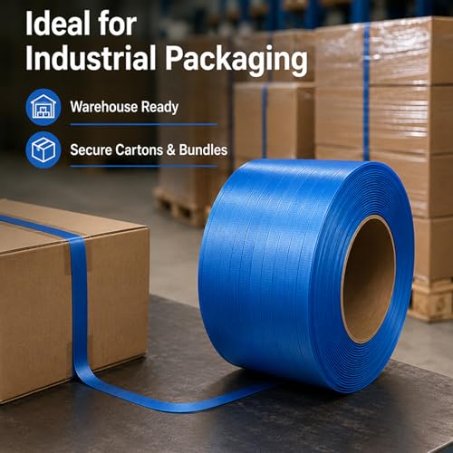 Heavy Duty Blue Polypropylene Strapping Roll 1/2" x 3300'