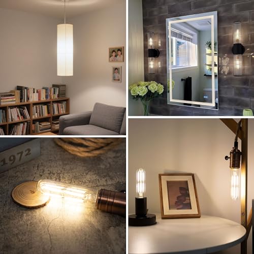Dimmable E26 T10 LED Bulb Tube Light Bulbs 6W,4000K Neutral White 600LM - color: Neutral White 4000k, size: 5 Inch-4 Count