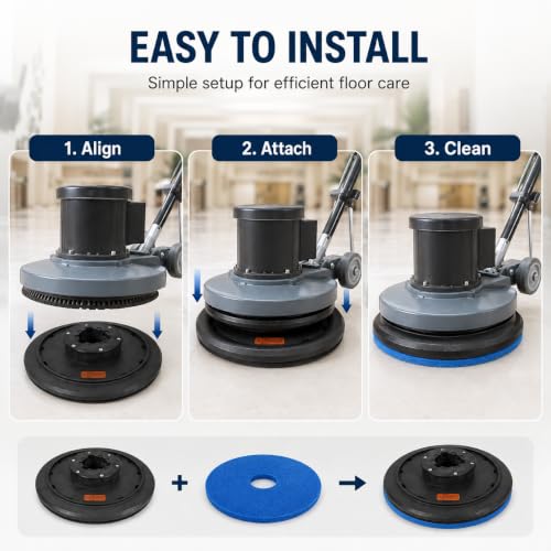 16-Inch Floor Buffer Pad Driver for 17-Inch Buffer & Scrubber, 2-Inch Riser - size: 2" Raised