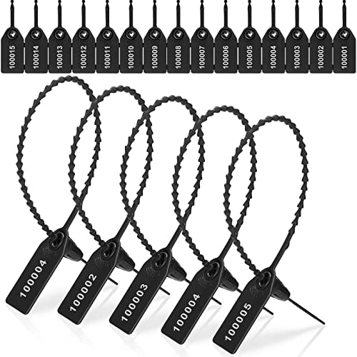 1000 Pcs Plastic Tamper Seals Fire Extinguisher Tags, Black - color: Black, size: 250 month