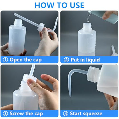 DTDNZKN 2 Pack 8oz (250ml) Wash Bottles