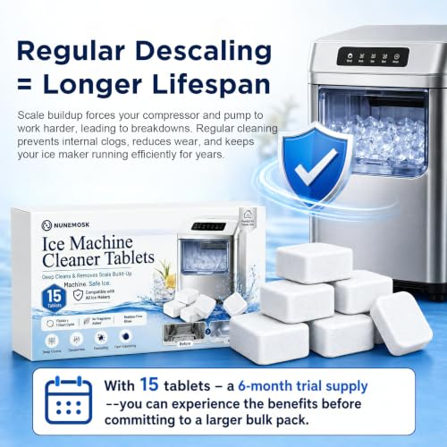 Ice Machine Cleaner Descaler Tablets,15-Pack Starter Kit