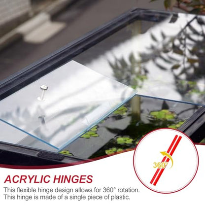 uxcell 2pcs Acrylic Flexible Hinges 300x35mm Invisible Living Hinge 360° - size: 300x35mm