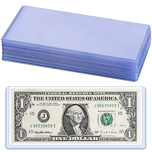 15PCS Banknote Holders Top-Load Currency Money Sleeves for Bills - color: 15 Pieces