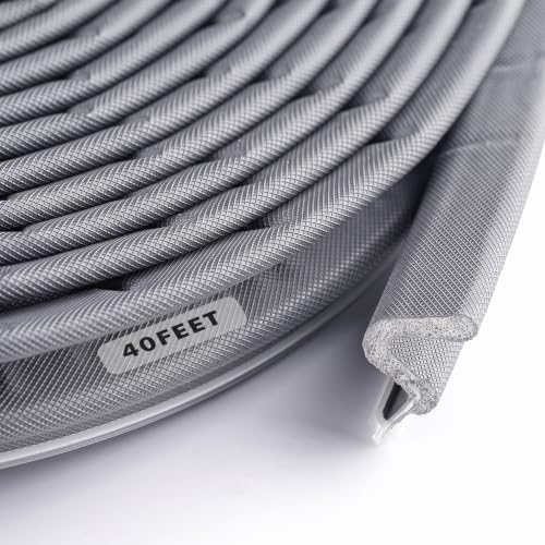 BBTO 40 Feet Weather Stripping Door Window Seal V-Shaped Foam Kerf,Grey - color: Gray, size: 40 Feet