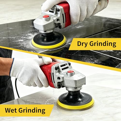 6 Inch Diamond Polishing Pads Tile Stone Diamond Sanding Pads Kit - size: 6-INCH