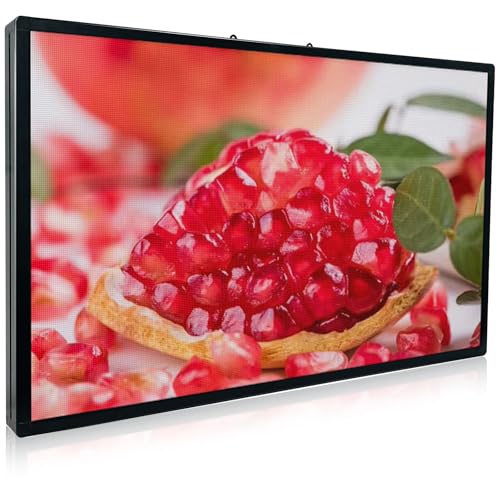 JBS P3 Custom Size Programmable Led Sign Scrolling Outdoor Digital For Business Electronic Message Board Display Screen Full Color Advertising Signage Open High Definition Large Neon Marquee Sign(40"x25") - size: P3 40"x25" Indoor & Outdoor