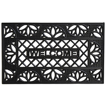 Calloway Mills103721830 Clementine Rubber Doormat 18" x 30" - color: Clementine, size: 1'6" x 2'6" (Rectangular)