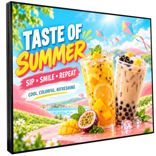 P4 Outdoor LED Sign, 40 x 40 Inch 240 x 240 Full-Color Programmable Video Display, IP65 Digital Signage with WiFi App, Windows PC and USB Control for Storefront Advertising - size: P4 40"x40"