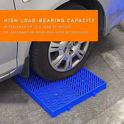 Plastic Pallet, Nestable Floor Pallets (2pcs,15.7x15.7x2in) - size: 2pcs-15.7x15.7x2in
