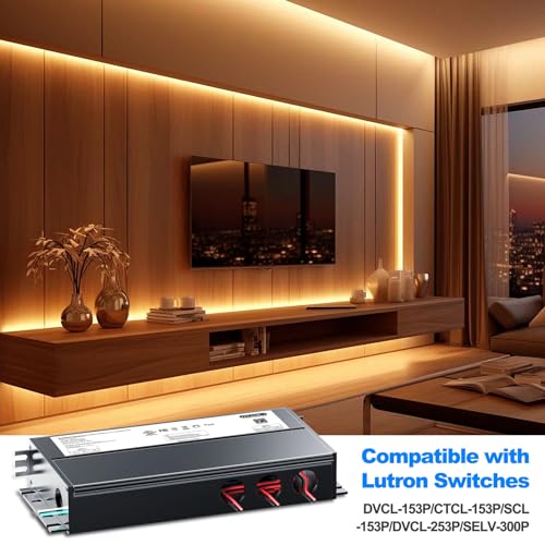 24V DC Dimmable LED Driver 288W, Triac/ELV/MLV AC to DC - size: 288W12V with junction box