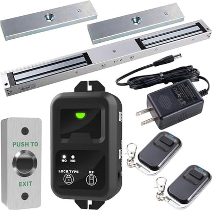 UHPPOTE Wireless Remote Control 600Lbs Electromagnetic Door Lock Kit System