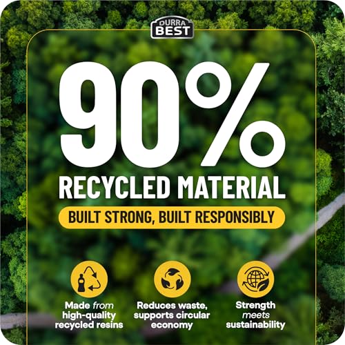 MAAXForce 55 Gallon Contractor Trash Bags with Flap Ties | 2 Mil Heavy-Duty Black Garbage Bags | Leak-Proof & Puncture-Resistant | Made in USA | 36" x 56" Large Construction & Yard Bags (40-Count) - style: Flap Tie