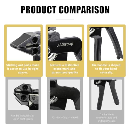 Heavy Duty Banding Strapping kit Contain 100Pcs 0.18"x 11.8" 304 Stainless Steel Zip Ties Self-Locking & Tensioner with Cutter Tool Glove - size: zip tie kit