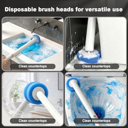 MOPUP Disposable Toilet Brush Set, 35 Refills