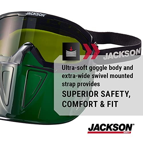 Jackson Safety GPL500 Shade 5IR Safety Goggles with Face Shield, ANSI Z87.1 - size: One Size, style: Shade 5 Infrared Lens