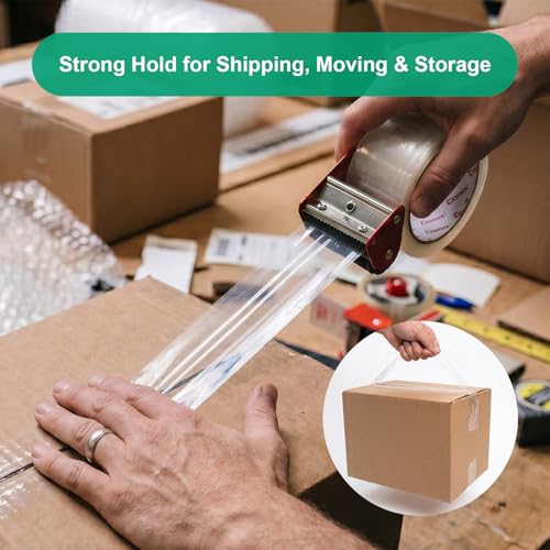 Comix Clear Packing Tape Refills,Heavy Duty,12 Rolls,1.88" x 54.6 yd - size: W-1.88"