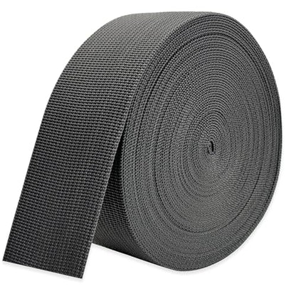2" Dark Gray Wide Webbing Straps 12yd for Lawn Chair,Bag &Sewing - color: Dark Gray 22