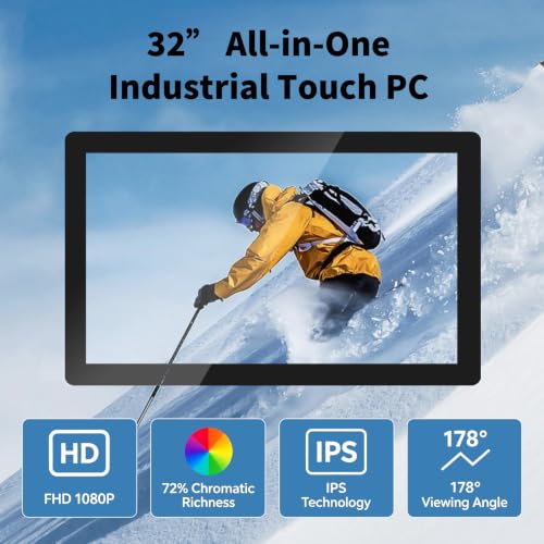 32 Inch Android 11 Touchscreen Display, 1080P FHD Smart Monitor