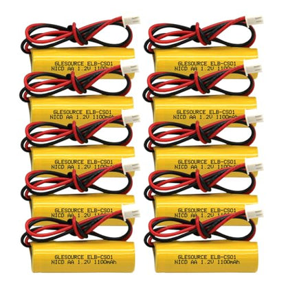 AA 1100mAh 1.2V Emergency Light Battery Compatile for ELB-CS01, EXR EL 122 C4T,Custom 332,Unitech OSA268(10 Pack) - color: 10 PCS 1100mAh