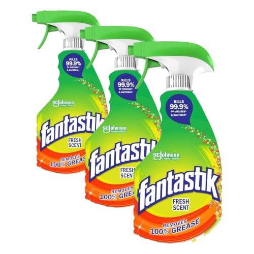 Fantastik All Purpose Cleaner Spray, Kitchen Degreaser, Fresh Scent, 32 oz (Pack of 3) - size: 32 Fl Oz (Pack of 3), style: All Purpose Cleaner