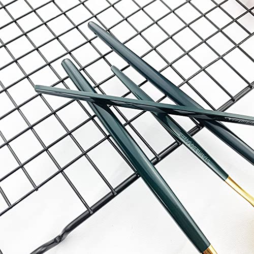 JASHII Flatware Serving Set 24 Piece, Stainless Steel Silverware Set, Green Gold Cutlery Set, Modern Elegant Tableware Set for Party, Christmas, Dinner (Green Gold) - color: Green Gold