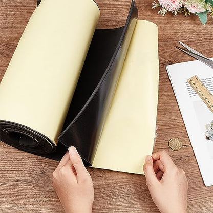 BENECREAT 78.7x12 inch Black Self-Adhesive EVA Foam Roll, 5mm Thick Sticky Upholstery Foam Sheets for Scrapbooking Crafts, Cosplay Model, Cushion Furniture, Gap Filling, Packing - color: Black, size: 5mm Thick