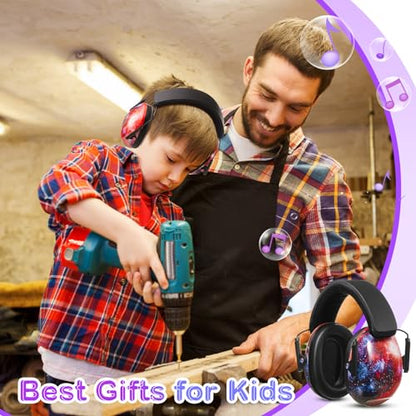 Amylove 12 Pcs Kids Noise Cancelling Headphones Ear Muffs Starry Sky Style (Pack of 2) - size: Universal Fit (kids & Adults) (Pack of 2), style: Starry Sky Style