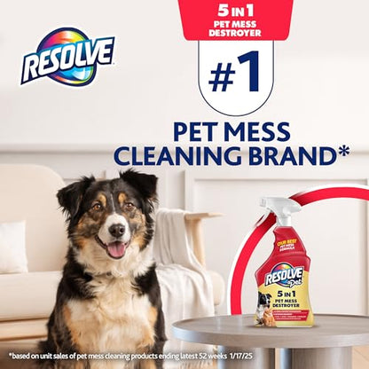Resolve® 5-in-1 Pet Carpet Cleaner Spray for Stains & Odors, 22oz - size: 22 Fl Oz (Pack of 1)
