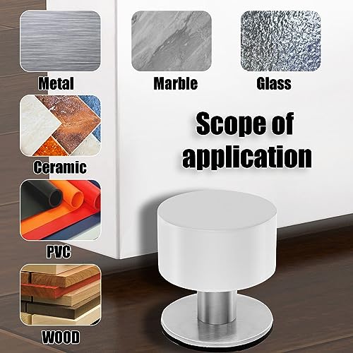 White Door Stops, 1 Pack