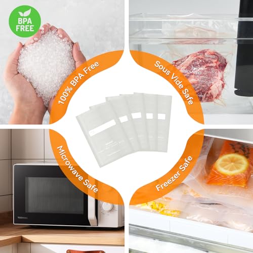 Wevac Vacuum Sealer Bags,150Pcs Gallon 11"x16", Quart 8"x12", Pint 6"x10" - size: 11"x16", 8"x12" and 6"x10" 150 Count
