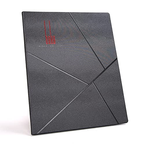 30 pcs Pack Menu Covers 8.5X11 inch with Logo Making, Contains 5 Transparent Pockets, Gift 10 Sheets Printing Paper (Pearl Black, 8.5X11 inch) - color: Pearl black, size: 8.5X11 inch