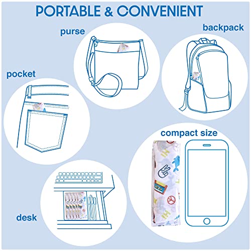 Extra Large Disposable Waterproof Toilet Seat Covers, Travel, Work & School - color: Good Vibes
