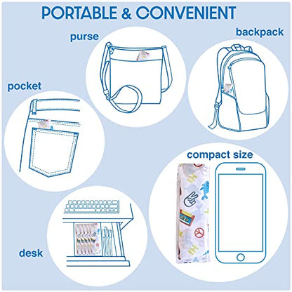 Extra Large Disposable Waterproof Toilet Seat Covers, Travel, Work & School - color: Good Vibes