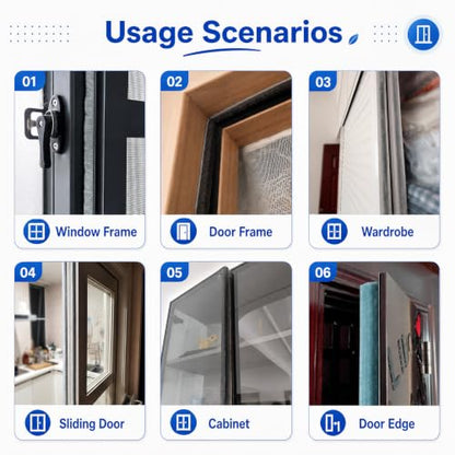 ZOMPAGO Brush Weather Stripping Door Window Seal, 0.9 in x0.4 x 32.8 FT - size: 1 Roll, 0.9 in x 0.4 in x 32.8 FT, Grey